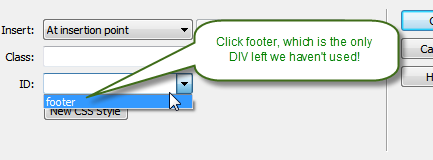 add footer DIV